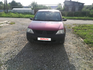 2009 Renault Logan I, красный, 320000 рублей, вид 1