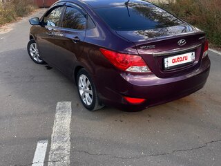 2012 Hyundai Solaris I, фиолетовый, 820000 рублей, вид 4