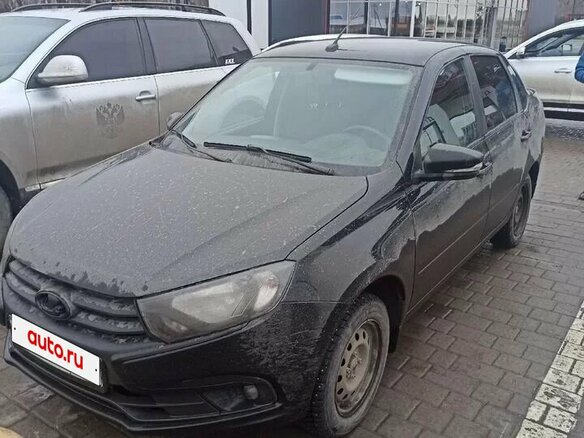 2022 Lada (ВАЗ) Granta I Рестайлинг, чёрный, 750000 рублей - вид 2
