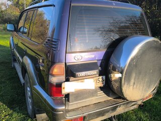 1998 Toyota Land Cruiser Prado 90 Series, фиолетовый, 950000 рублей, вид 4