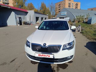 2014 Skoda Superb DSG II Рестайлинг, белый, 1250000 рублей, вид 1