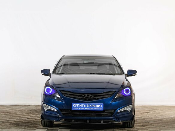 2016 Hyundai Solaris I Рестайлинг, синий, 979000 рублей - вид 1