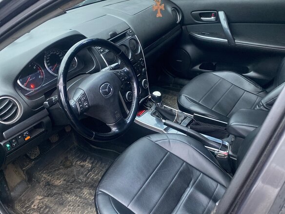 2006 Mazda 6 I (GG) Рестайлинг, серый, 520000 рублей - вид 9