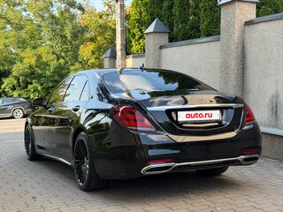 2018 Mercedes-Benz S-Класс 350 d Long VI (W222, C217) Рестайлинг, чёрный, 4850000 рублей, вид 4