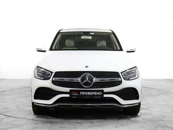 2019 Mercedes-Benz GLC Coupe 300 I (C253) Рестайлинг, белый - вид 1
