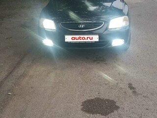 2006 Hyundai Accent ТагАЗ II, чёрный, 310000 рублей, вид 2
