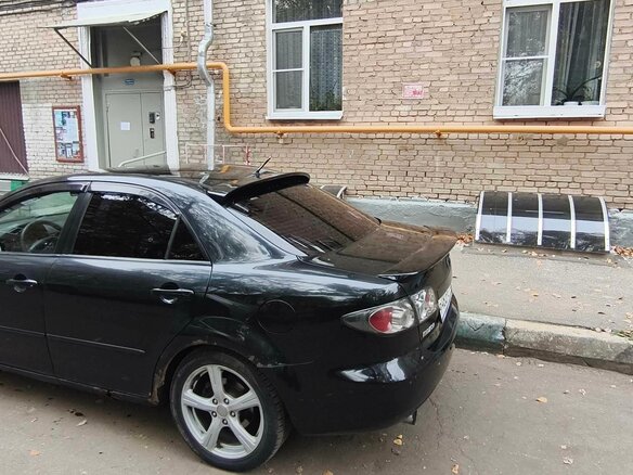 2006 Mazda 6 I (GG) Рестайлинг, чёрный - вид 2