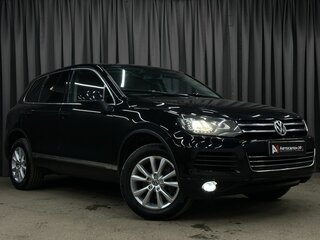 2012 Volkswagen Touareg II, чёрный, 1399777 рублей, вид 4