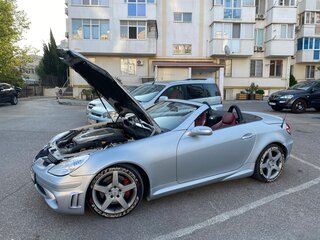 2005 Mercedes-Benz SLK-Класс 350 II (R171), серебристый, 1100000 рублей, вид 1