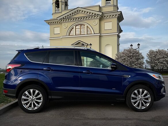 2016 Ford Kuga II Рестайлинг, синий, 1890000 рублей - вид 12