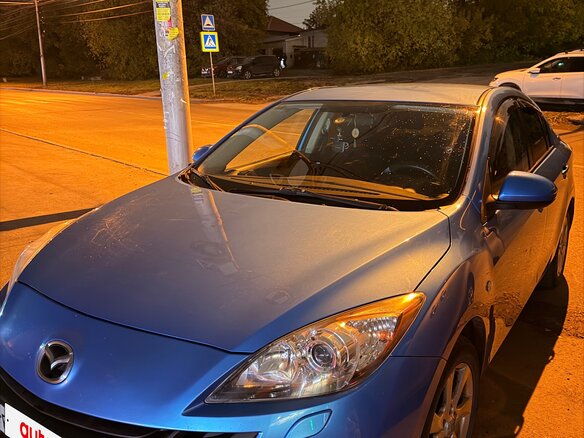 2010 Mazda 3 II (BL), голубой, 750000 рублей