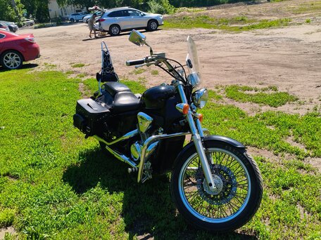 2002 Honda Steed 400, чёрный, 320000 рублей, вид 5