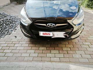 2011 Hyundai Solaris I, чёрный, 610000 рублей, вид 2