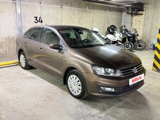 2019 Volkswagen Polo V Рестайлинг, коричневый, 1050000 рублей, вид 4