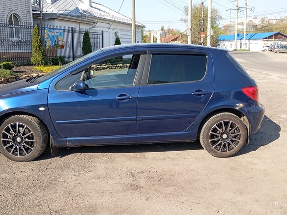 2004 Peugeot 307 I, синий, 350000 рублей - вид 3
