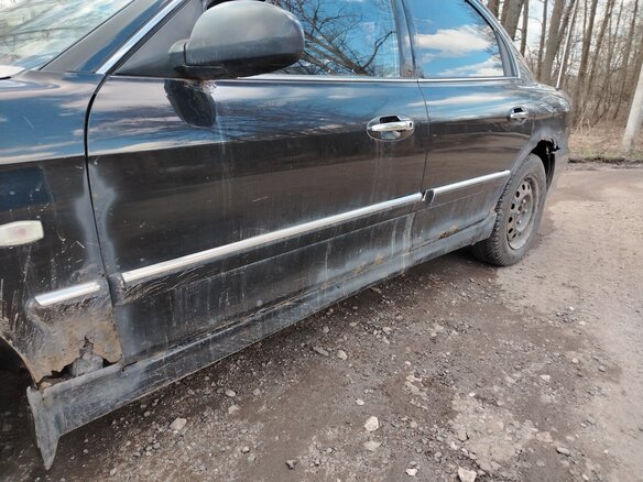 2003 Kia Magentis I Рестайлинг, чёрный, 130000 рублей - вид 7