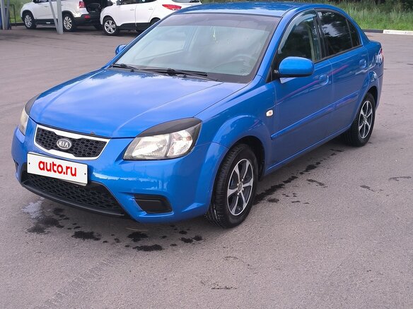 2010 Kia Rio II Рестайлинг, синий, 600000 рублей