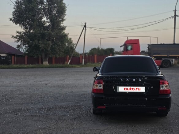 2015 Lada (ВАЗ) Priora I Рестайлинг, чёрный - вид 4