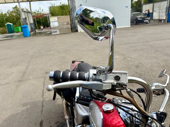 2006 Yamaha XVS400 Drag Star, красный - вид 3