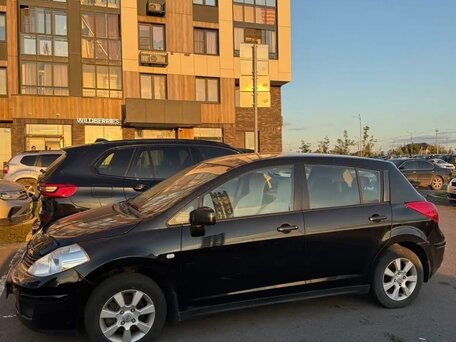 2008 Nissan Tiida I, чёрный, 495000 рублей, вид 2
