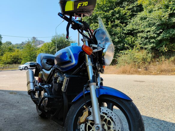2002 Honda CB 400 Super Four, синий, 280000 рублей