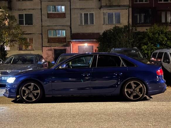 2008 Audi A4 IV (B8), синий, 1350000 рублей - вид 1