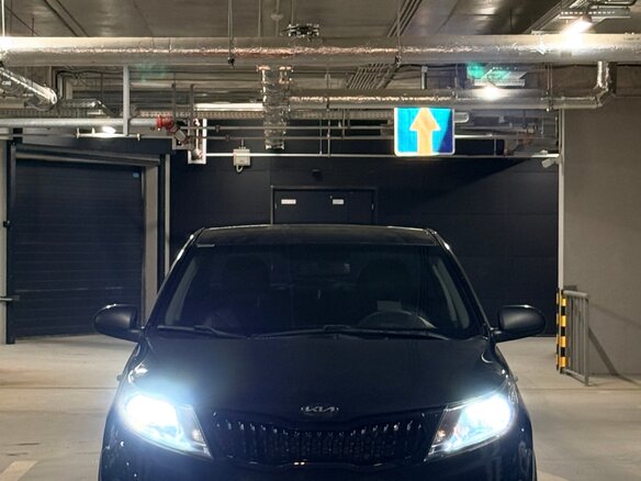 2012 Kia Rio III, чёрный, 540000 рублей