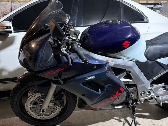 2007 Suzuki SV 1000, синий - вид 6