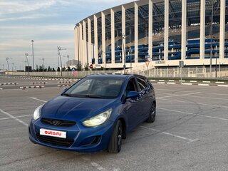 2011 Hyundai Solaris I, синий, 530000 рублей, вид 3