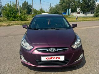 2011 Hyundai Solaris I, фиолетовый, 650000 рублей, вид 2
