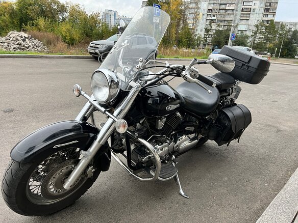 2008 Yamaha XVS1100, чёрный, 680000 рублей - вид 13