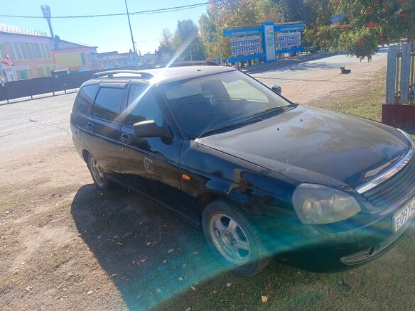 2011 Lada (ВАЗ) Priora I, чёрный - вид 1