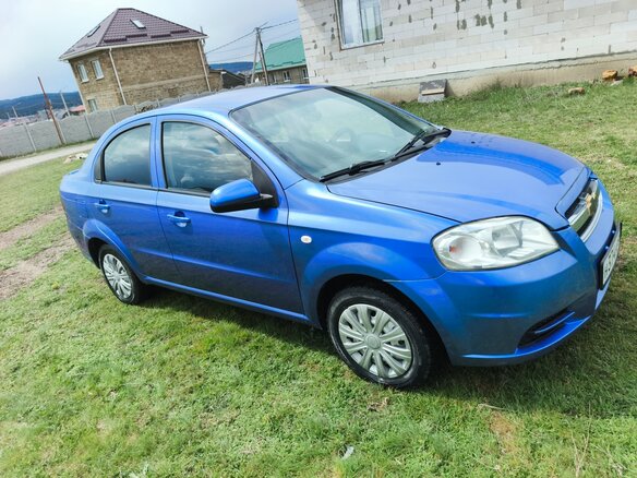 2008 Chevrolet Aveo I Рестайлинг, синий, 450000 рублей - вид 1