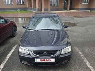 2006 Hyundai Accent ТагАЗ II, чёрный, 429000 рублей, вид 2