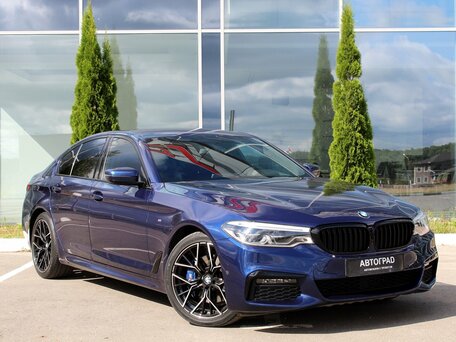 2018 BMW 5 серии 530d xDrive VII (G30/G31/G38), синий, 3880000 рублей, вид 3