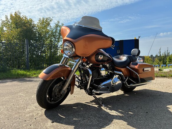 2008 Harley-Davidson Street Glide, оранжевый, 860000 рублей - вид 6
