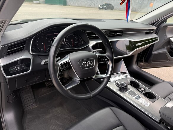 2021 Audi A6 45 TFSI V (C8), чёрный, 4650000 рублей - вид 9