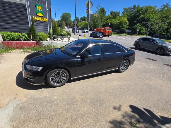 2020 Audi A8 Long 55 TFSI IV (D5), чёрный, 4250000 рублей - вид 7