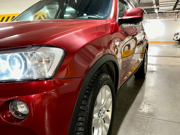 2013 BMW X3 28i xDrive II (F25), красный - вид 9