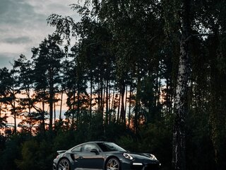2017 Porsche 911 Turbo S VII (991) Рестайлинг, серый, 14250000 рублей, вид 4