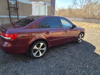 2008 Hyundai Sonata V (NF) Рестайлинг, пурпурный, 550000 рублей, вид 4