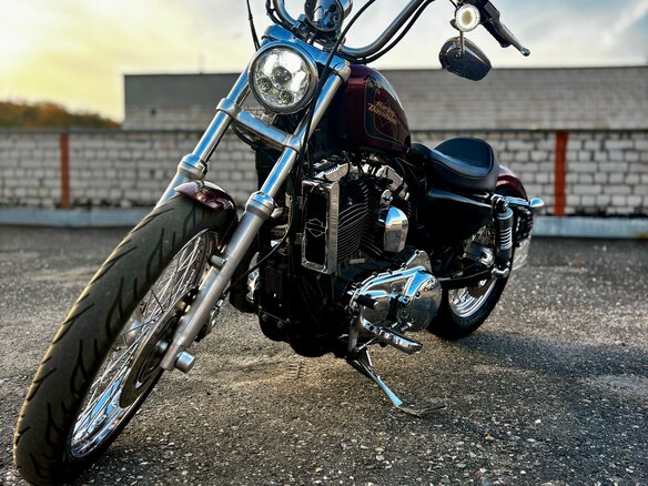 2012 Harley-Davidson Sportster 1200, красный, 660000 рублей - вид 7