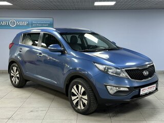 2014 Kia Sportage III Рестайлинг, синий, 1210000 рублей, вид 3