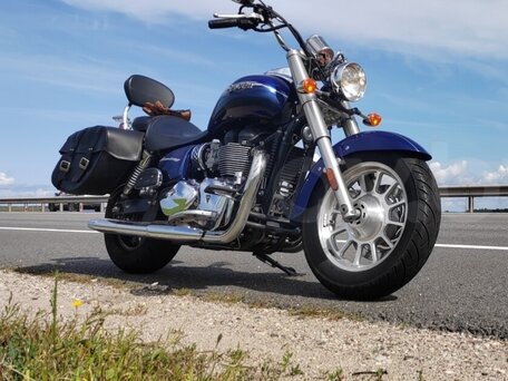 2013 Triumph America, синий, 530000 рублей, вид 2
