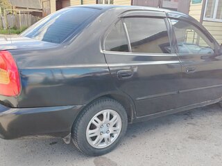 2007 Hyundai Accent ТагАЗ II, чёрный, 200000 рублей, вид 3