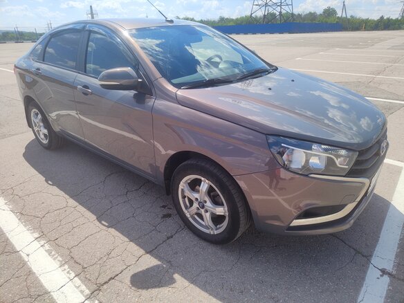 2018 Lada (ВАЗ) Vesta I, серый, 875000 рублей - вид 3
