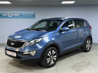 2014 Kia Sportage III Рестайлинг, синий, 1210000 рублей, вид 1