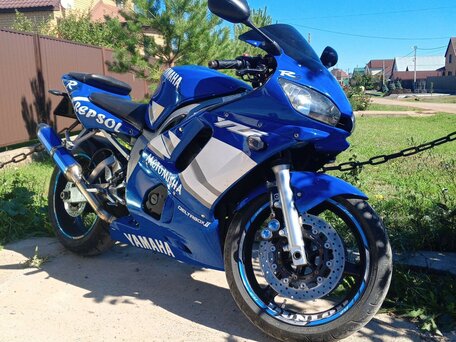 2001 Yamaha YZF-R6, синий, 480000 рублей, вид 3