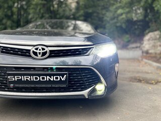 2016 Toyota Camry VII (XV50) Рестайлинг, синий, 1760000 рублей, вид 1