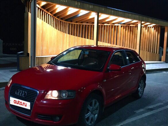 2005 Audi A3 II (8P) Рестайлинг 1, красный, 450000 рублей